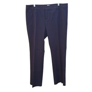 Ecru Straight Leg Dark Brown Trouser Pants‎ Size 14
